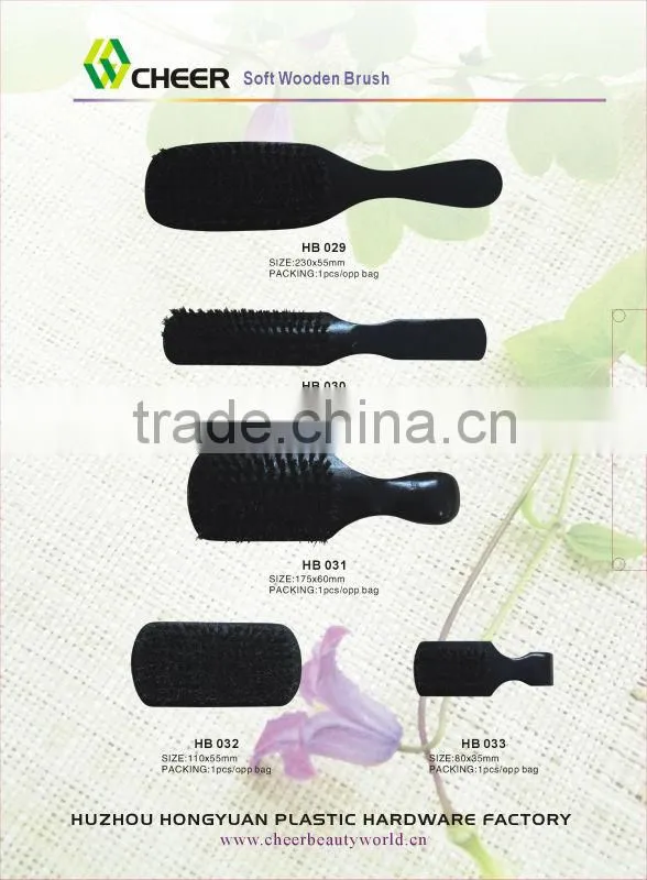 Wooden hair brushes HB027/wooden handle round hair brushes/wooden hair brushes wholesale