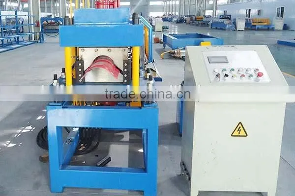 Color Coated Metal Roofing Use Step Tile Ridge Cap Roll Forming Machine Roof Ridge Roll Forming Machine