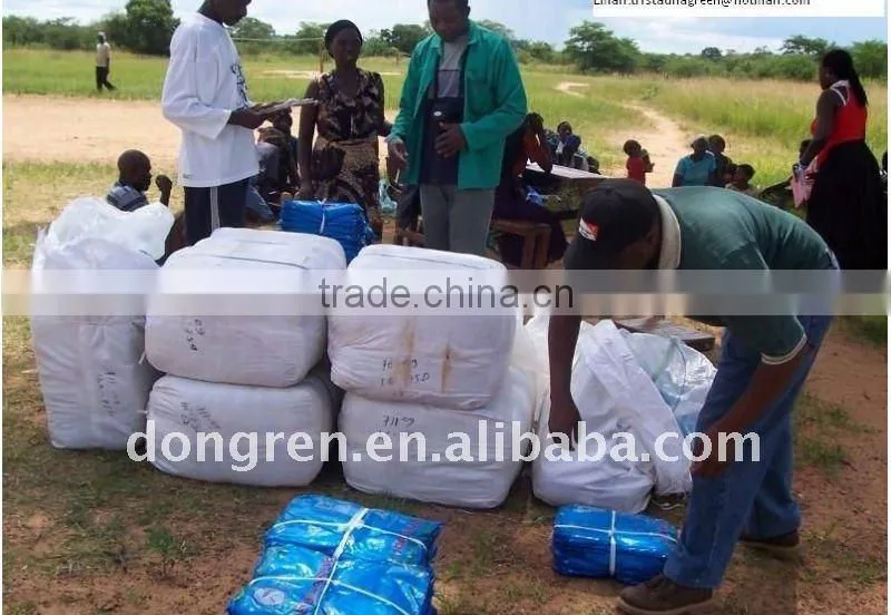 After a chemical solution-treated mosquito net