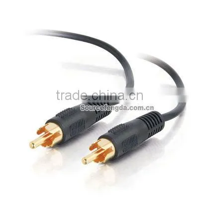 high quality professional RCA kabel male Gold plated connector
