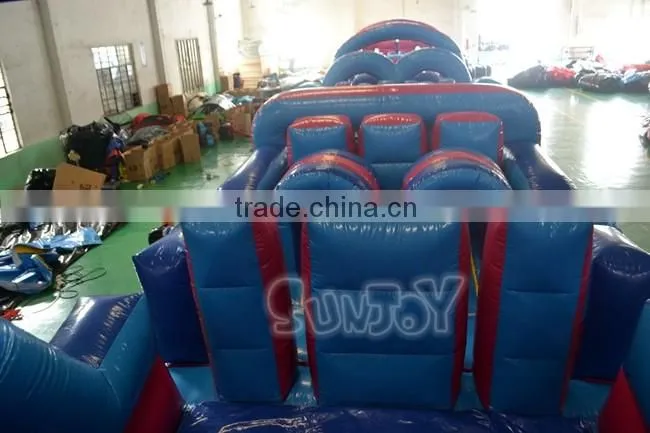 Crazy Inflatable Obstacle Game !15OZ PVC Tarpaulin Outdoor Inflatable Obstacle Course