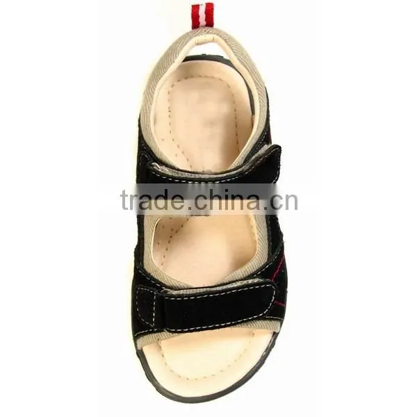 Daily Wear Pure Color Boys School Sandals with Suede Leather