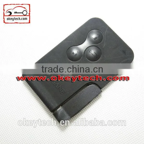 Okeytech blank key card Renault Megane 3 buttons smart card shell for key card renault
