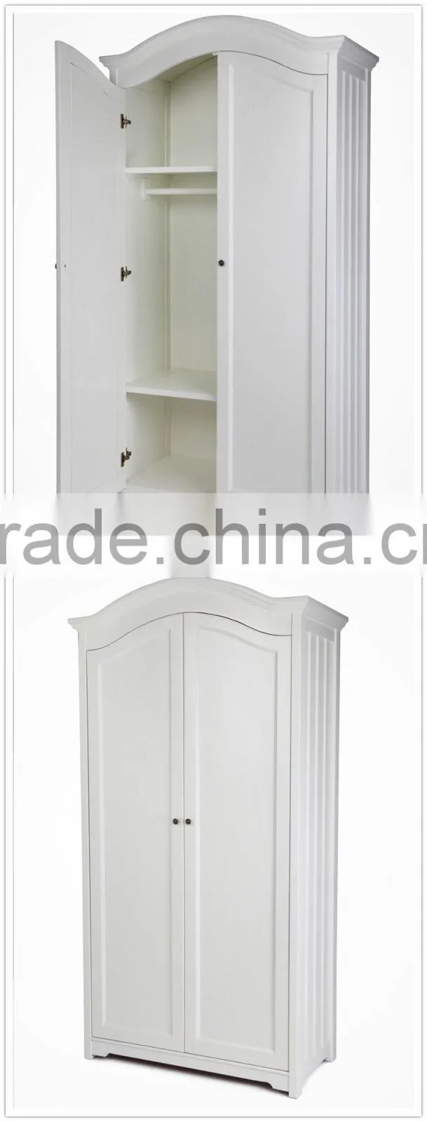 French provencial white wooden wardrobe