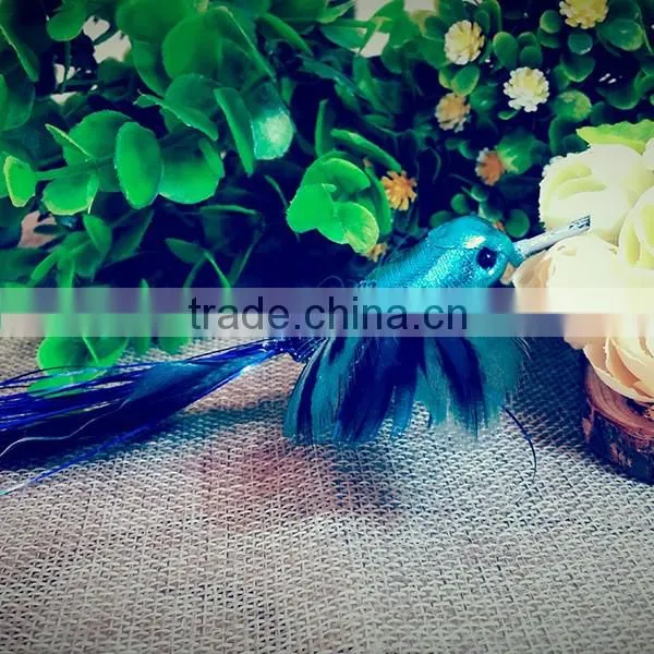 Christmas home ornaments artificial feather and foam birds