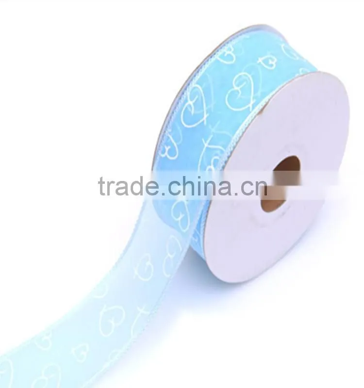 Cheap Custom printed ribbon/Wholesale polyester fabric grosgrain ribbons