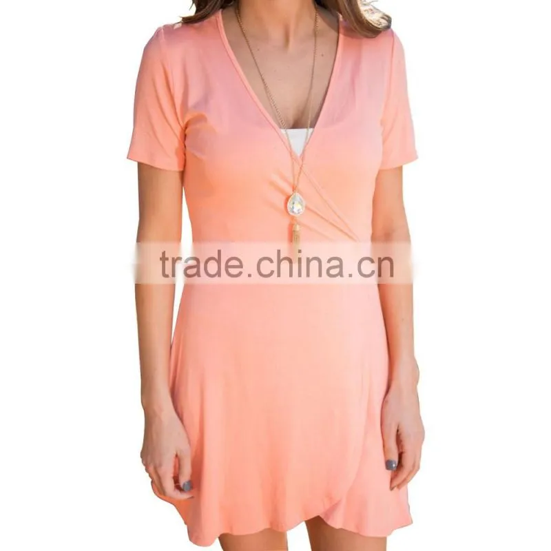 black t-shirt dress slim dress guangzhou women clothes manufacture