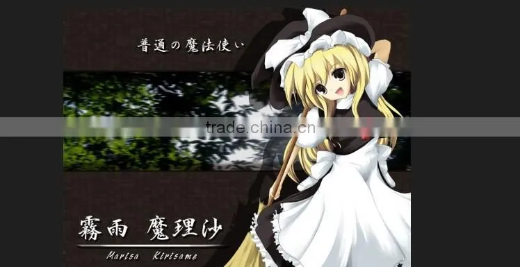 New product excellent korea fiber wig for touhouproject Kirisame Marisa in stock heat cosplay yellow