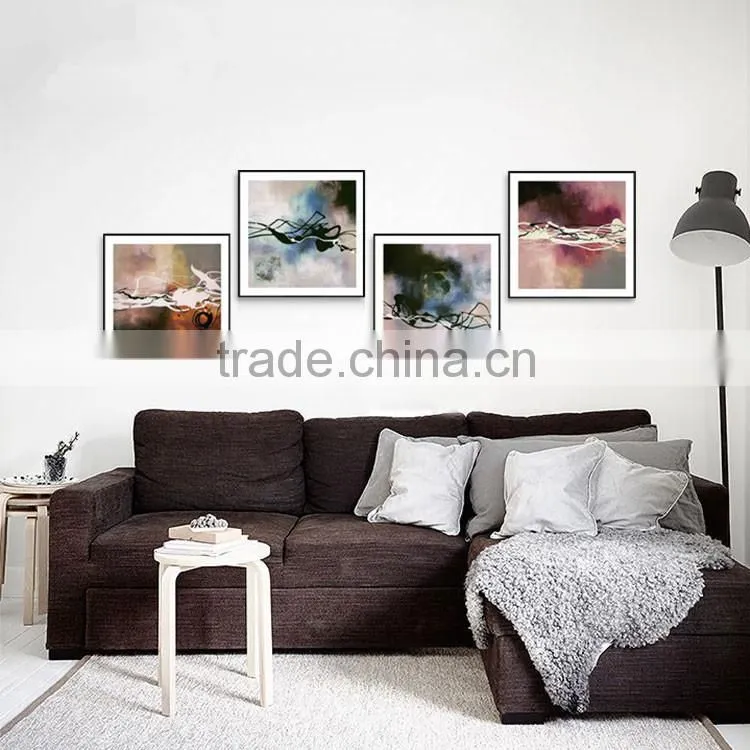 Home decor beautiful frameless canvas painting abstract
