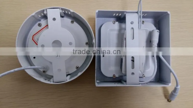ce rohs side emitting round and square 6w surface mounted led ceiling light