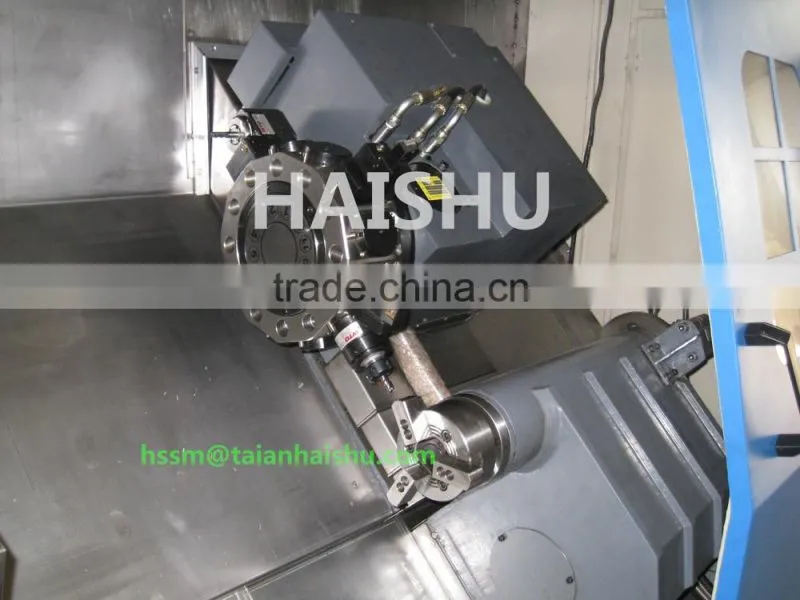 cnc metal slant bed lathe with live tool CNC350A turning milling center