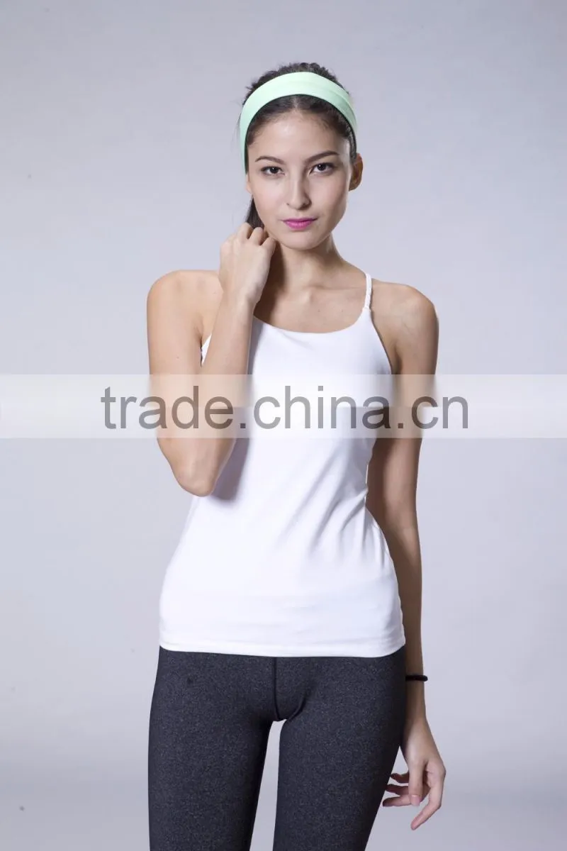Simple Style Breathable Quick Dry Women Workout Tank Sports Cami