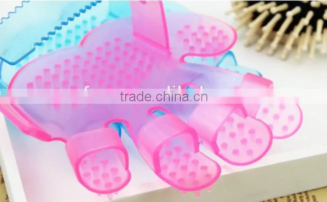hot Silicone Pet Bath Massage Brush pet bathing brush / clean brush dog massage brush / pet bath brush