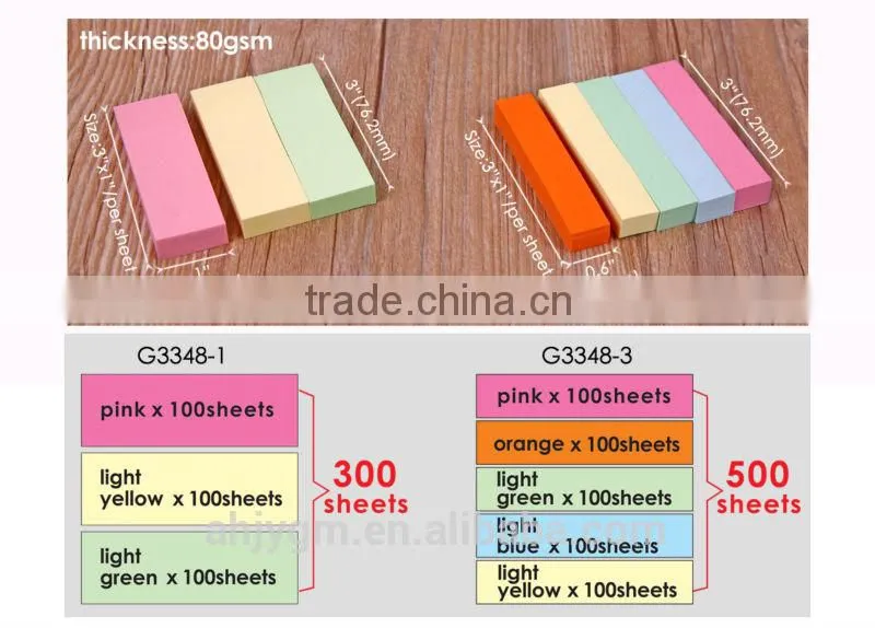Different Colors Offset Paper Index Marker/sticky/Memo note.