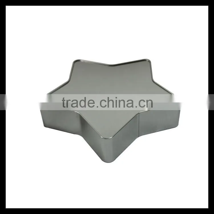 Wholesale Star Shape Food Storage Tin Box For Biscuit/Coffee/Nut With High Quality