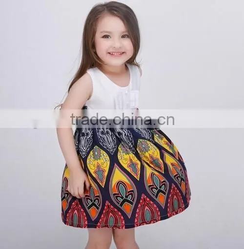 wholesale factory price baby kids party wear dresses boutique fashion kids dresses for girls 2016