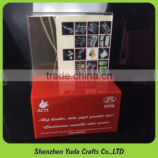 customized hot sale clear acrylic donation box with locks cheap high quality