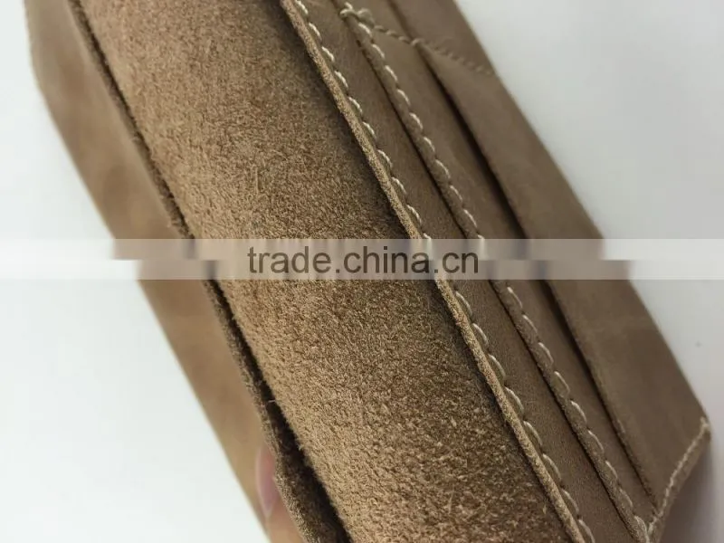 Hot Sales New Style Top Leather Wallet Cases for Universal mobile Phone with Many Card Slots and Money Slot.