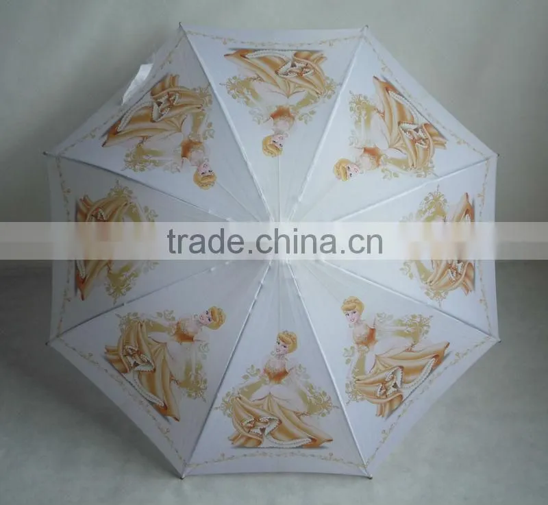 High fashion straight wooden umbrella for rain