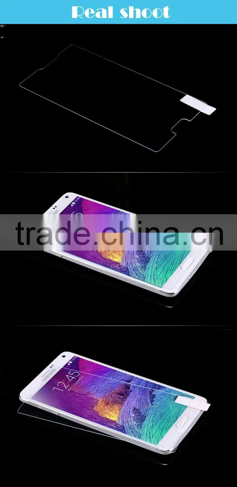 glass Screen Protector for samsung galaxy note 4 Mobile Phone tempered glass Screen Protector for samsung galaxy note 4