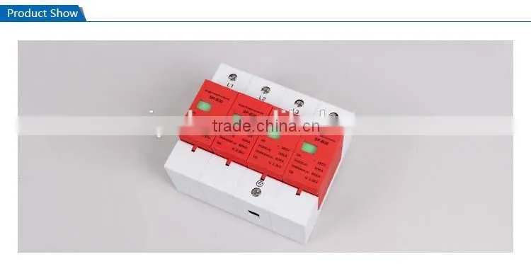 60kA Voltage 4P Lightning Surge Protector Class D protection (SP-B30)