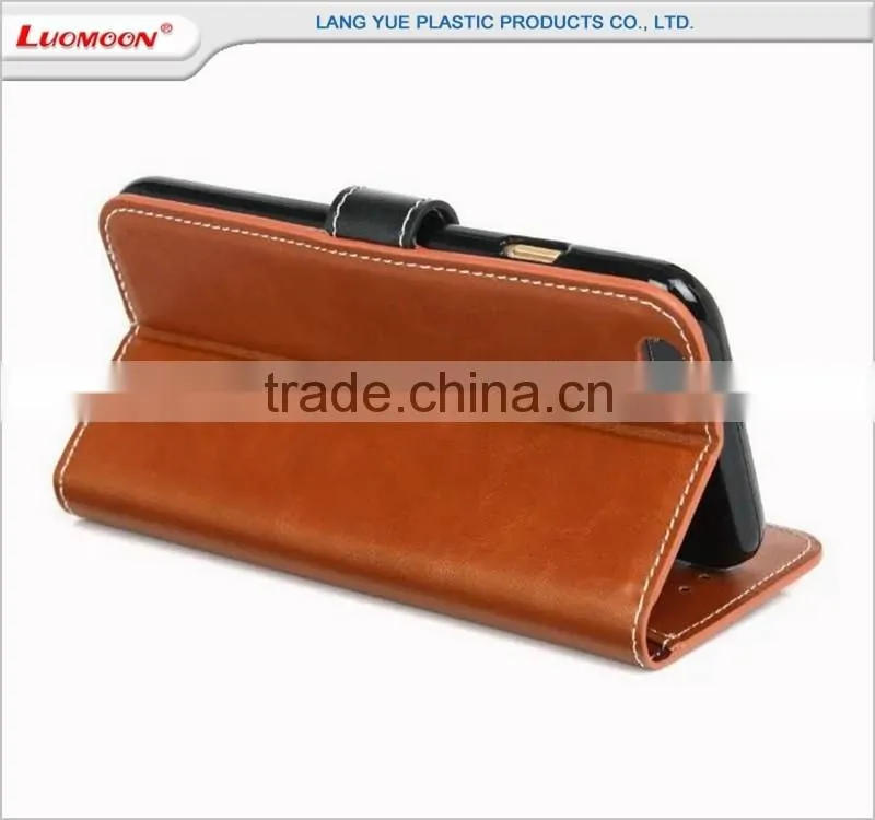 business mobile phone leather case for iphone 5 6 7 s plus