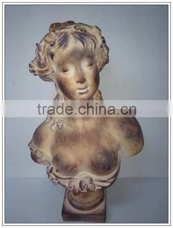 Garden decoration history celebrity head modren garden sculpture