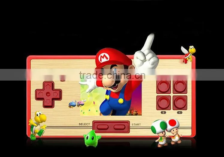 FCPOCKET Classic 8 bit Game Handheld Console, build-in 472 games, free 128 in 1 game cartridge, 2nd Player Controller