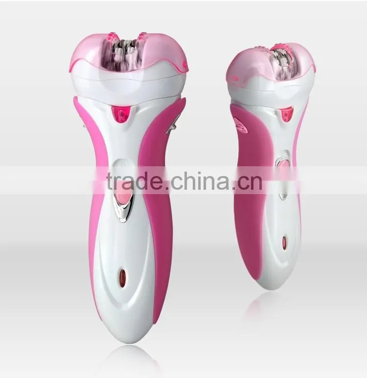 Kemei2531 New 4 in 1 Multi-function Women Shave Electric Epilator & Foot Care Callous Remover