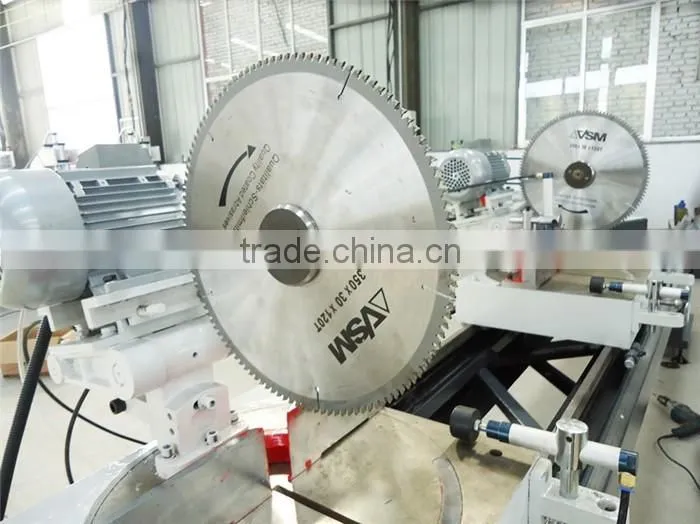 Plastic Profiles Doors and Windows Double Head Mitre Saw