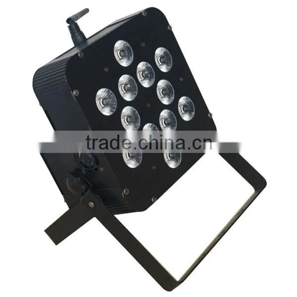 mini par light 12*12w rgbw led battery club light