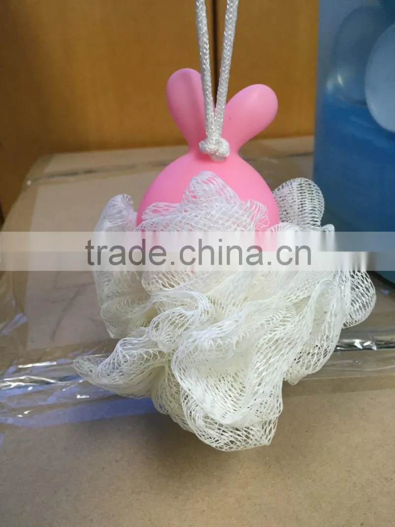 Rabbit Bath Sponge,Animal Bath Toys,Rabbit Head Sponge Lily