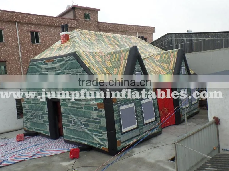 6mL Inflatable Half Transparent Tent,Inflatable trade show bubble tent sale