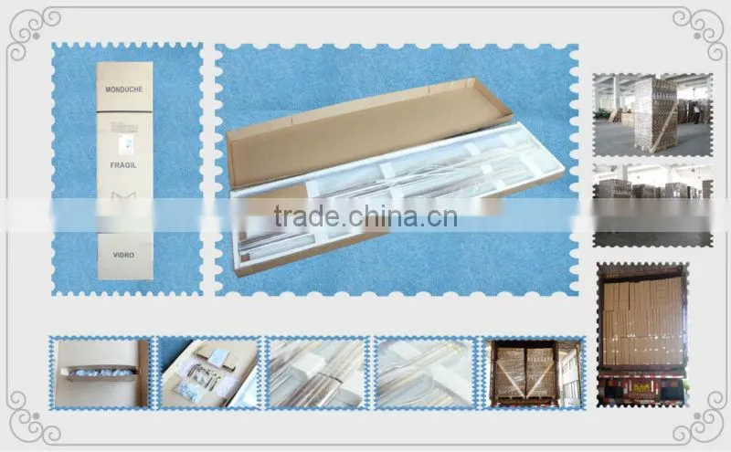 Aluminum Sliding Frosted Shower Screen