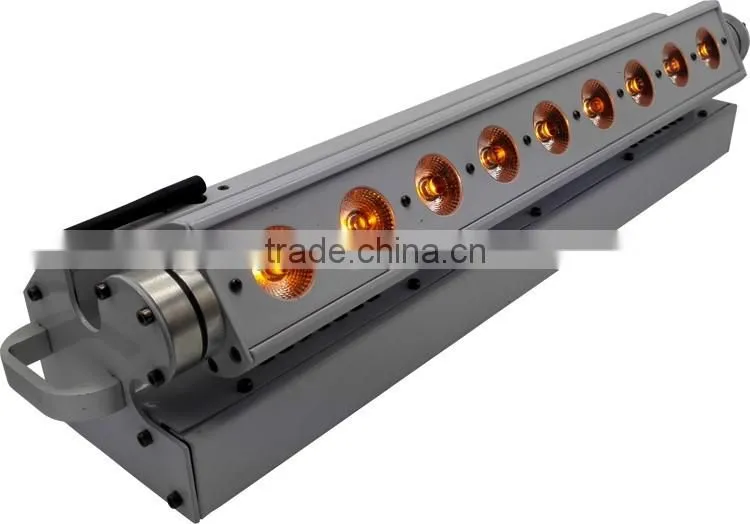 On Alibaba Sale Pixel Linear Backdrop Rechargeable DMX Wireless Battery Powered 5in1 RGBWA 9*15w LED Wall Washing Light