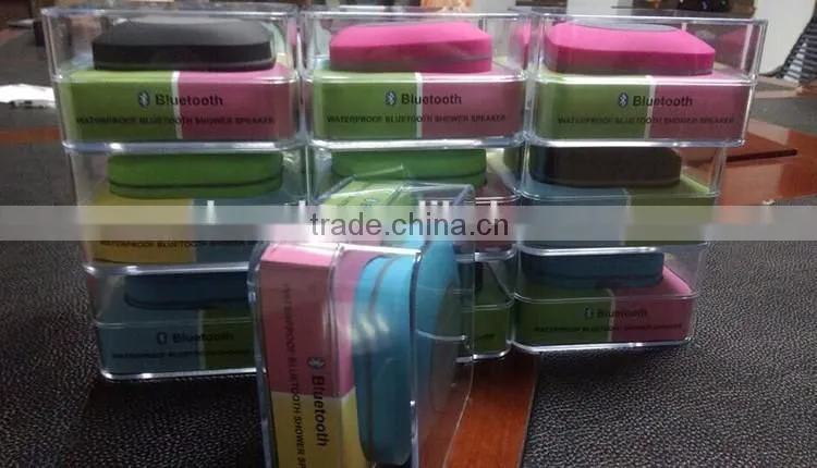 2015 new IPX4 ROHS shower bluetooth speaker waterproof