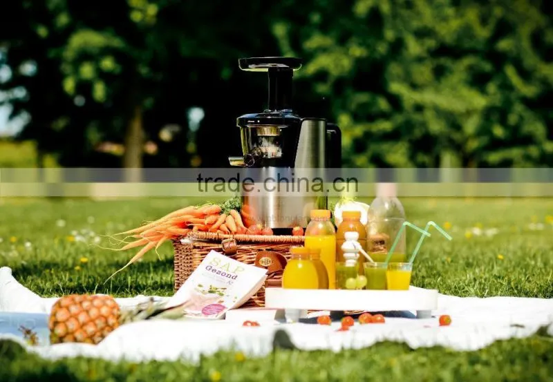 2016 the latest AC motor 43RPM stainless steel housing slow juicer