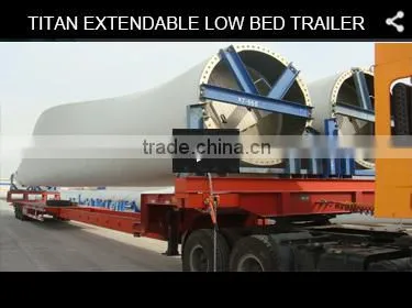 TITAN Extendable Trailer for 45mts 56mts 60 meters Wind Blade Transport