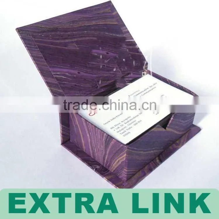 New Design Handmade Recycle Customized cardboard business card holder