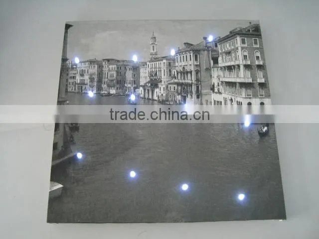 LED canvas painting