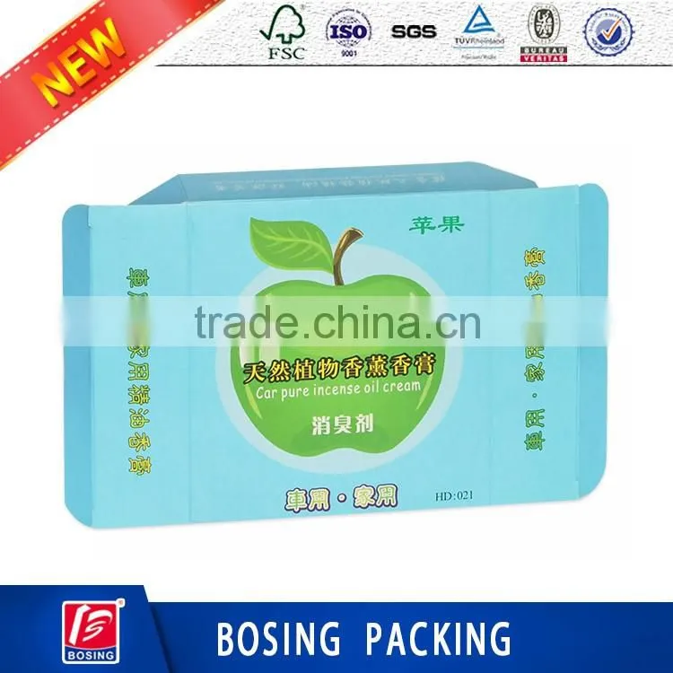 custom aromaic cream box paper box packaging box for home and car