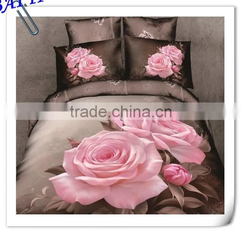 4 pcs home textile cotton bedding set blanket cover 3d duvet cover set bed linen set made in China