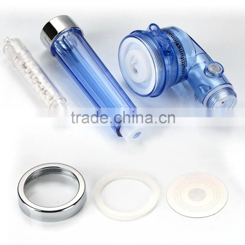 Transparent plastic Hand Shower Filter Head Rainfall Shower Head