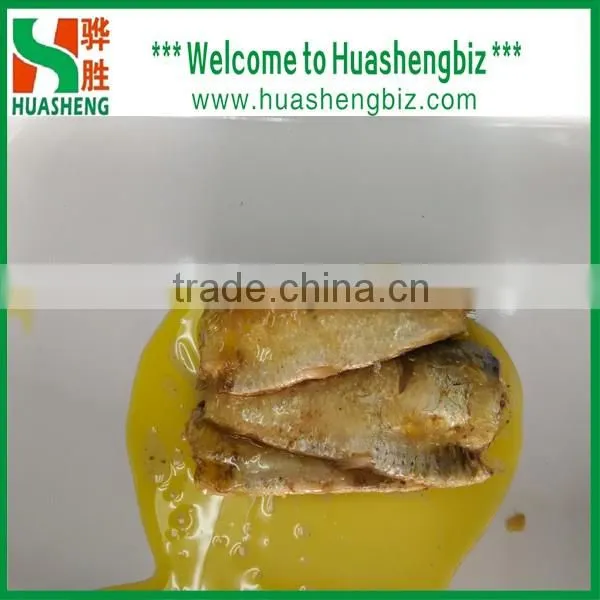125g Canned Sadines in Vegetable oil Big Whole fish body