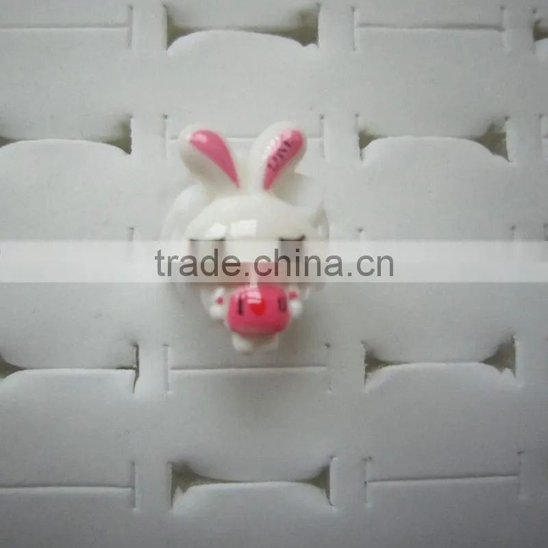 2014 Latest New Design decoration artificial crafts rose shaped Finger Ring for kids