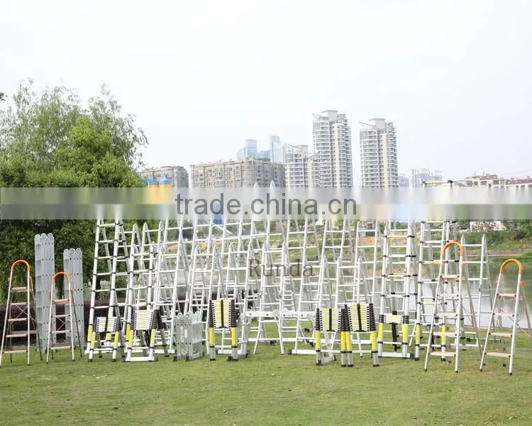 RD telescopic metal pipe aluminum loft ladder