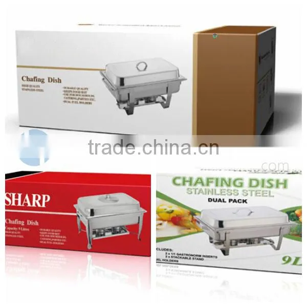 2017 New Model Commerical Glass Cover Hinged Lid Chafing Dish
