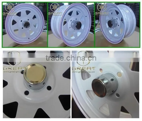 trailer steel wheel rim trailer cover
