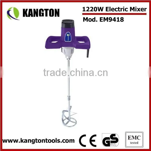 Electric paint tile Cement Mixer Sigle Speed 1400W Concrete Mortar Mixer Tool