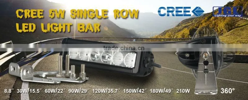 JGL Factory Price china waterproof 5w cree 60w led light bar for Acura